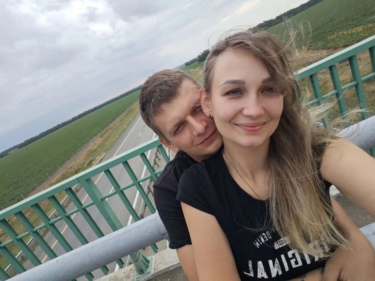 Анна и Сергей на прогулке
