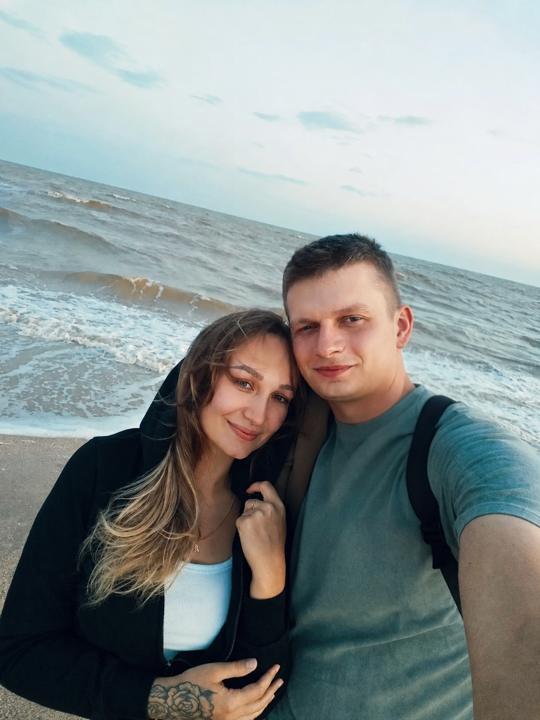 Анна и Сергей у моря